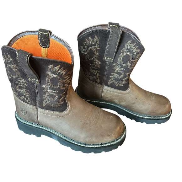 Ariat women’s Brown Western Boots size 7.5/38M - Picture 2 of 11